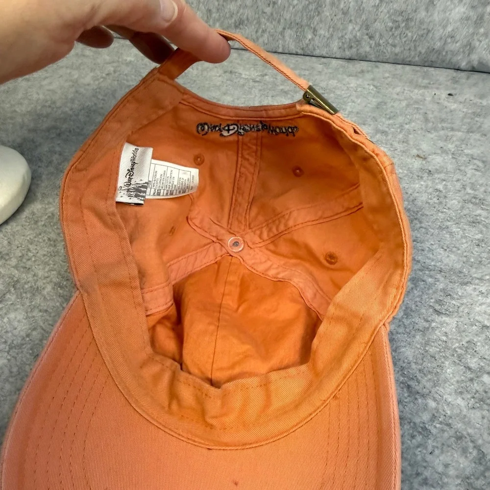 Vintage Walt Disney World Grumpy Snow White 1937 Salmon Pink Cotton Dad Hat Adlt